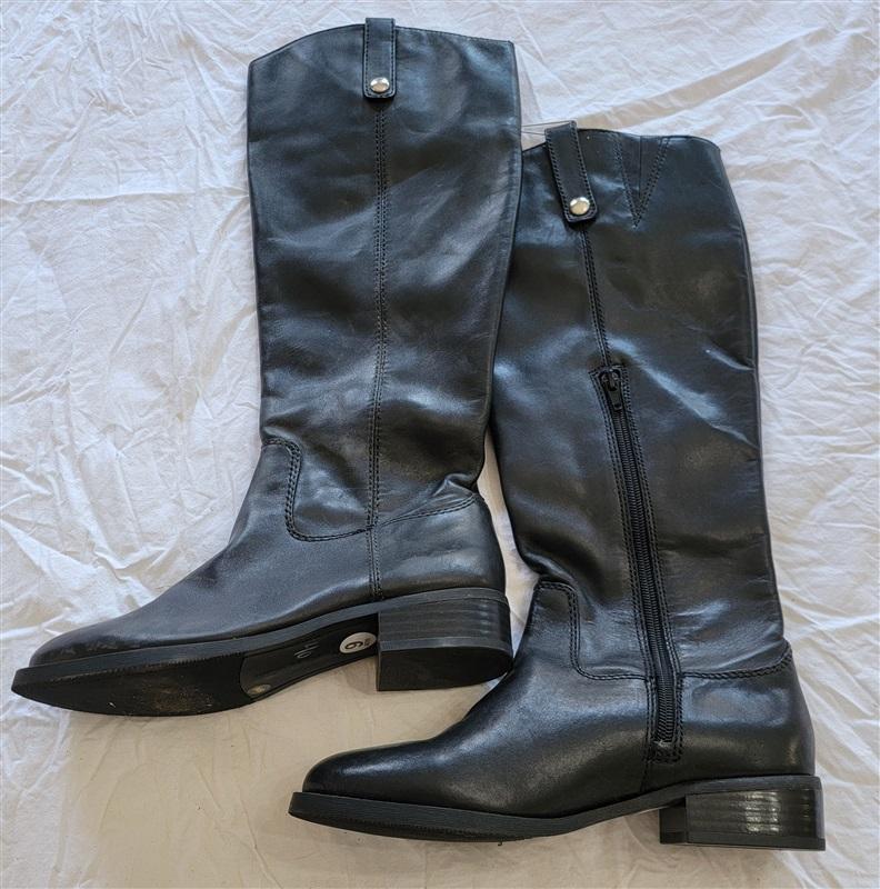 NWOT INC 6 Fawne Leather Knee High Boots Riding Boots Equestrian 121408