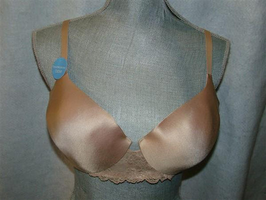 NWPT Maidenform 36D The Dream Lace Demi Bra Discont 7769 Beige 121429