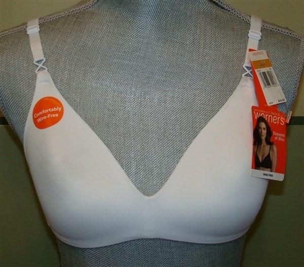 NWOTD Warners 36D Elements of Bliss Foam Contour Wire-Free Bra 2003 White 121438
