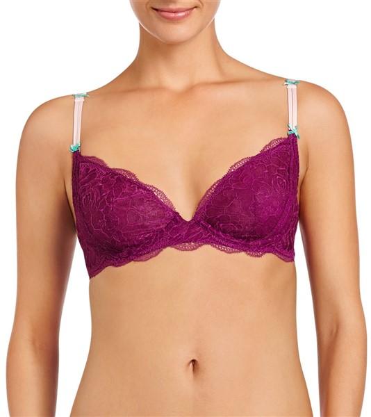 NWT Heidi Klumm 36D Cle Damour Underwire Bra H20-1214 Wine 121447