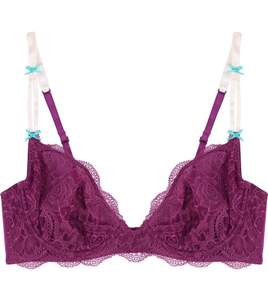 NWT Heidi Klumm 36D Cle Damour Underwire Bra H20-1214 Wine 121447