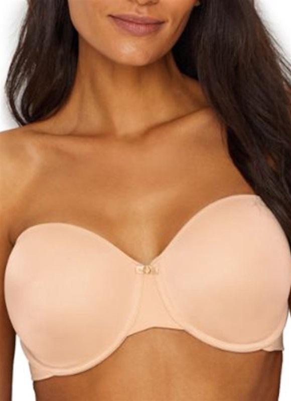 NWOT Vanity Fair 40D Beauty Back Strapless Bra 74345 Beige 121453