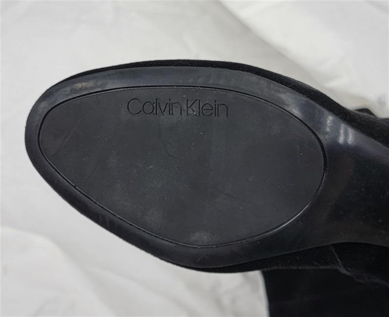 NWOT Calvin Klein 8 Almay Comfort Insole Tall Knee-High Boots Black 121487