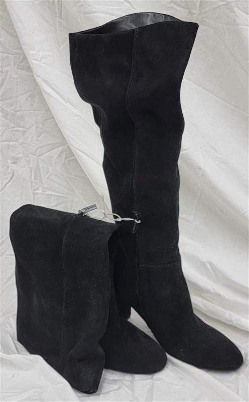 NWOT Calvin Klein 8 Almay Comfort Insole Tall Knee-High Boots Black 121487