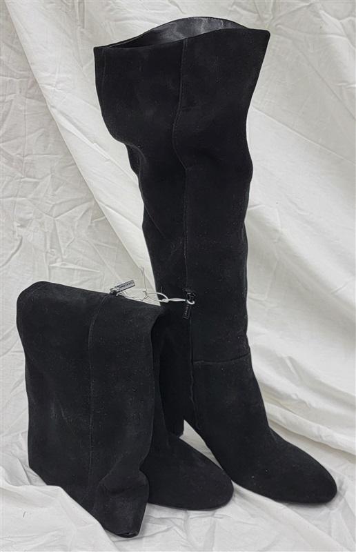 NWOT Calvin Klein 8 Almay Comfort Insole Tall Knee-High Boots Black 121487