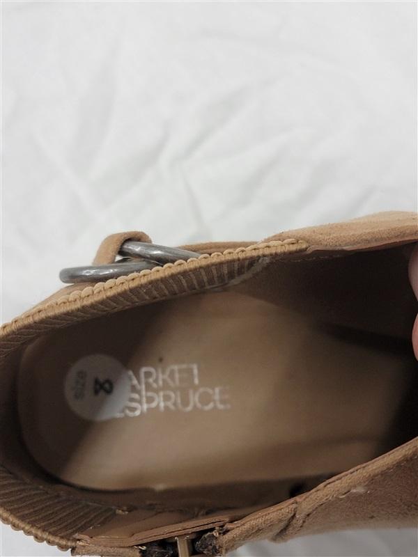 NWOTD Market Spruce 8 Brown Buckle Side Ankle Booties 121489