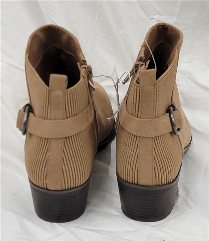 NWOTD Market Spruce 8 Brown Buckle Side Ankle Booties 121489