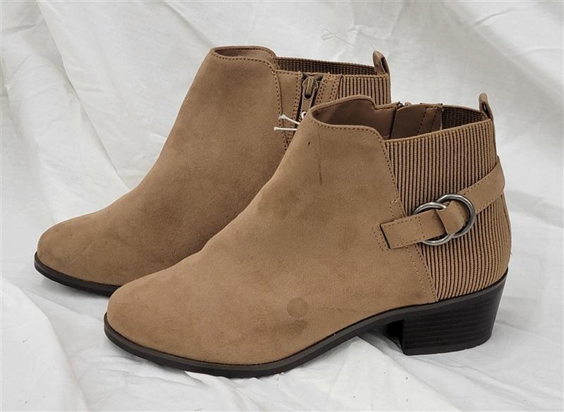 NWOTD Market Spruce 8 Brown Buckle Side Ankle Booties 121489