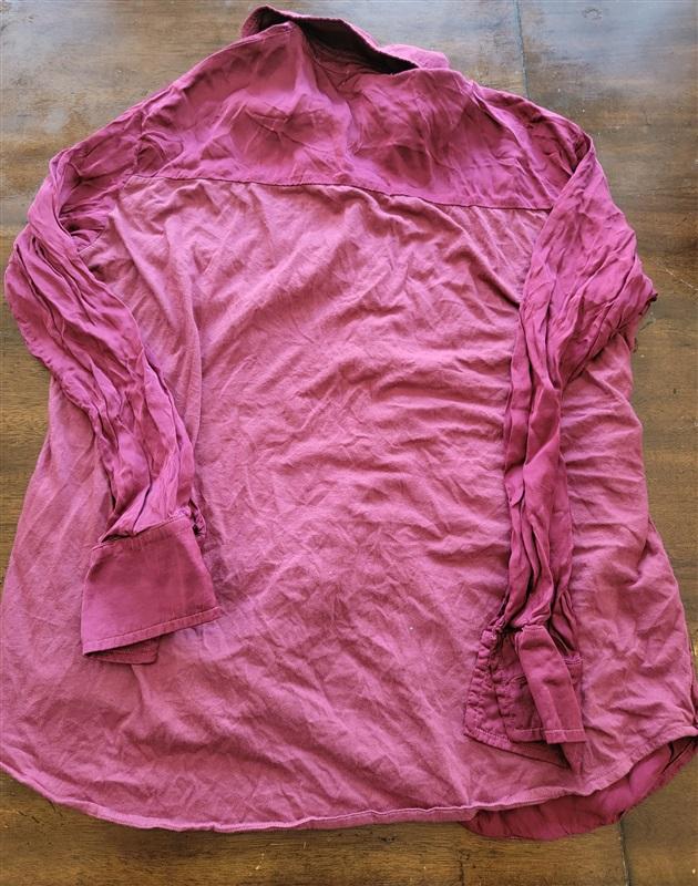 NWOT Michael Stars S Button Down Shirt Burgundy Wine 121497