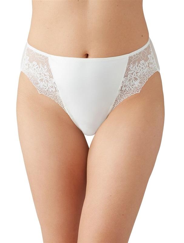NWT Wacoal S Side Note Hi-Cut Brief 841377 Ivory 121531