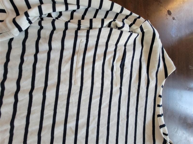 NWOTD Brooks Brothers Boat Neck Blue and White Top 121545