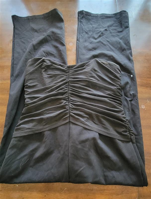 NWOT Boston Proper 12 Strapless Tulle Overlay Jumpsuit Black 121554