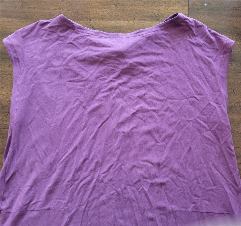 NWOT Eileen Fisher M Twist Tunic Dress Plum Purple 121557