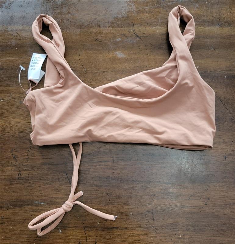 NWOT L*Space S Wilder Top Putty Bikini Swim Top 121581
