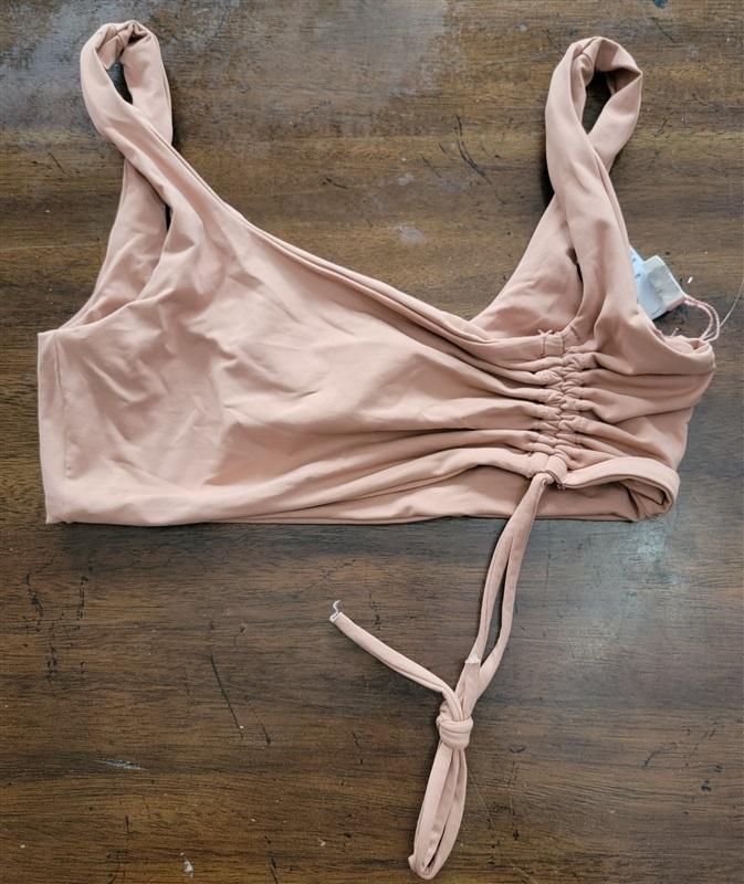 NWOT L*Space S Wilder Top Putty Bikini Swim Top 121581