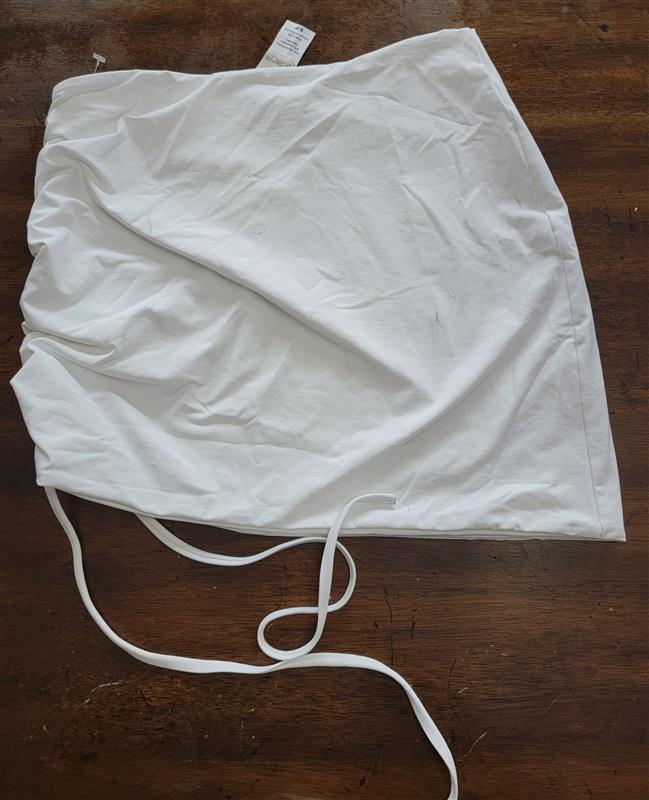 NWOTD L Space S Tessa Brooks Kim Top & Isla Skirt Tie Up Swim Set White 121582