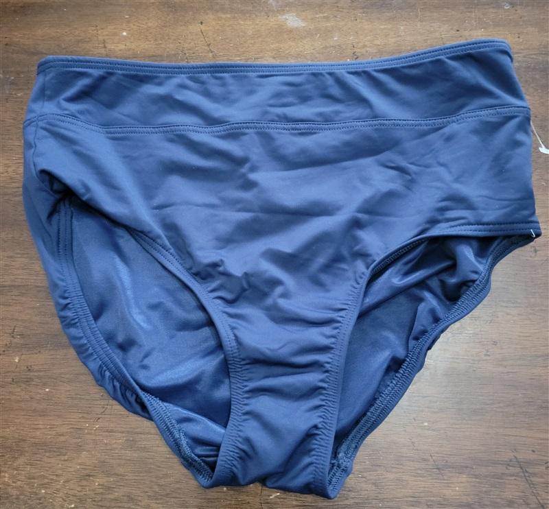 NWOT Lands End 4 UPF 50 Full Cover Tummy Control Hi Waist Bikini Bottom 121595