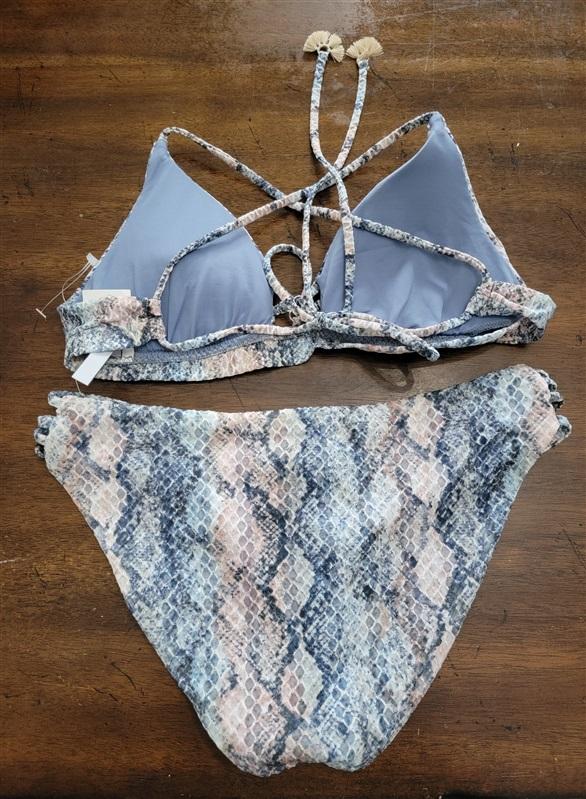 NWOT Isabella Rose SM Vienna Snakeskin 2PC Bikini Swimsuit 121600