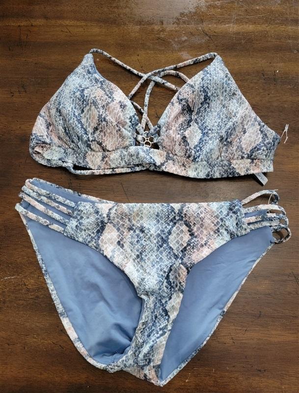 NWOT Isabella Rose SM Vienna Snakeskin 2PC Bikini Swimsuit 121600