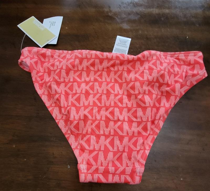 NWT Michael Kors XS Sangria Logo Bikini Bottom 121606
