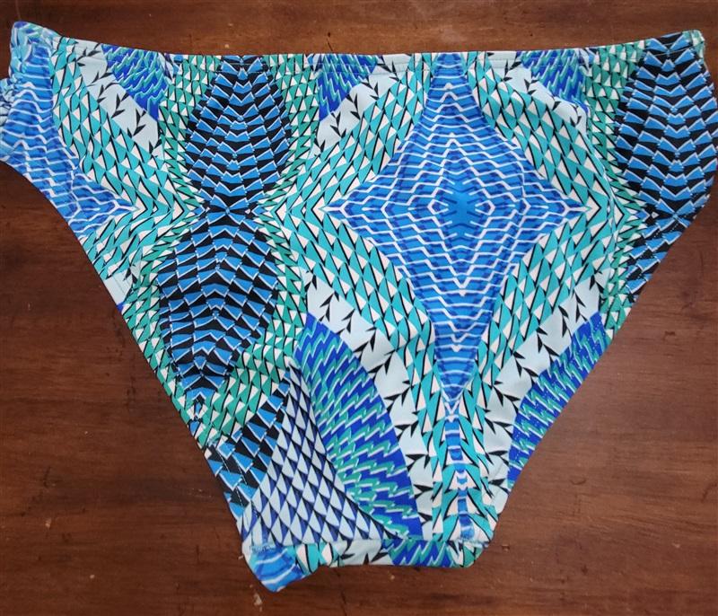 NWT Echo S Havana Geo Bikini Bottom Navy Blue 121612