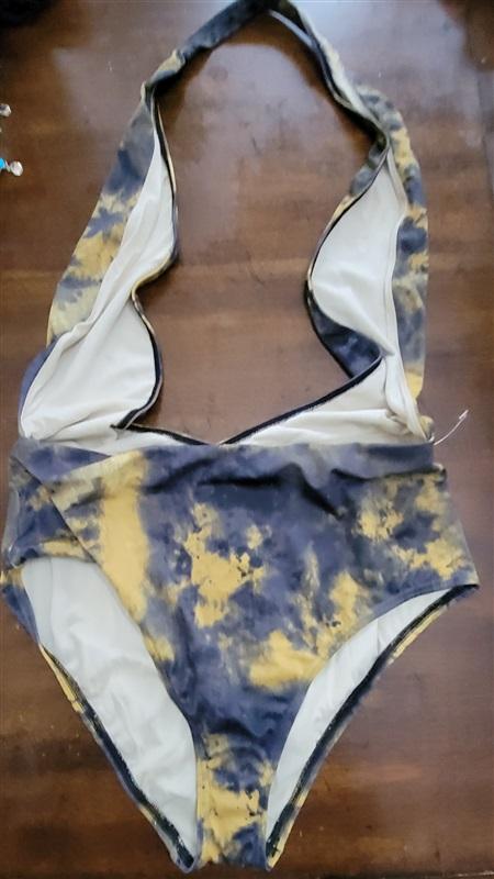 NWOT Urban Outfitters L Out from Under Tie Dye Deep V Swimsuit 121615