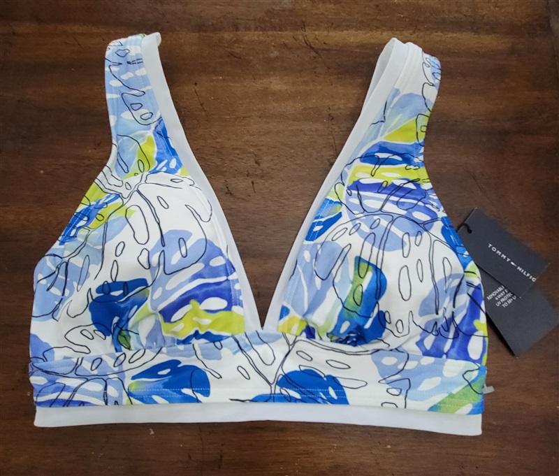 NWT Tommy Hilfiger S Deep V Bikini Top & Bottom 121628