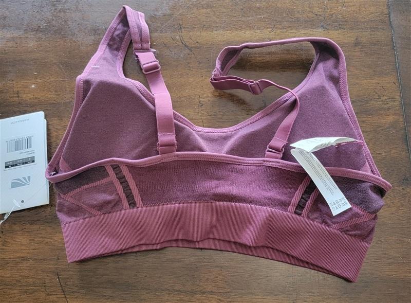 NWT Marika M Leah Seamless Sports Bra Dusty Mauve 121692
