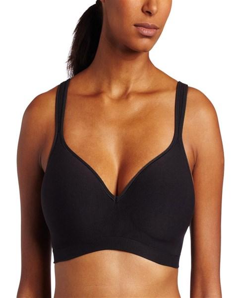 NWOT Bali 42DD Comfort Revolution Wirefree Bra 3463 Black Swirl 121715