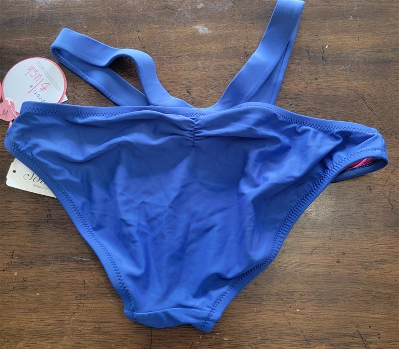 NWT Soma M Gottex Castaway Halter Top & Hipster Bottom Bikini Swim Blue 121722