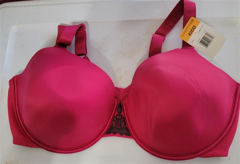 NWT Vanity Fair 42DD Beautiful Benefit Full Back Smooth Bra 76380 Pink 121729