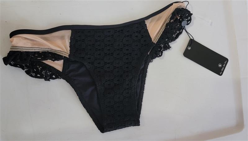 NWOT Wildfox Swim S Black Lace Bikini Bottoms 121742