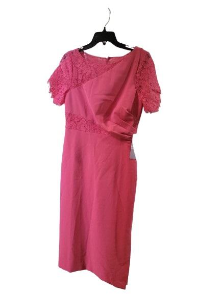 NWT JS Collection 6 Lissett Tea Length Dress Camellia Pink 121744