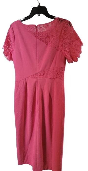 NWT JS Collection 6 Lissett Tea Length Dress Camellia Pink 121744