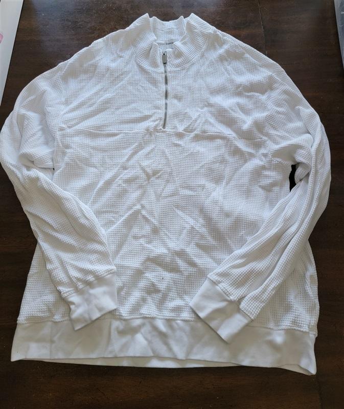 NWOT Cotton Citizen XXL Waffle Quarter Zip Long Sweatshirt 121763