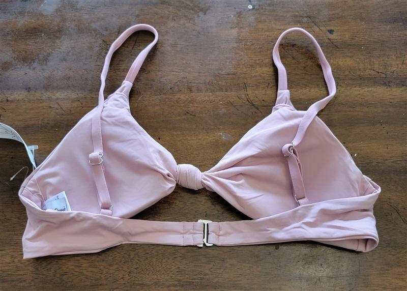 NWT Dippin' Daisy's M Knotted Bikini Top Mauve Pink 121770