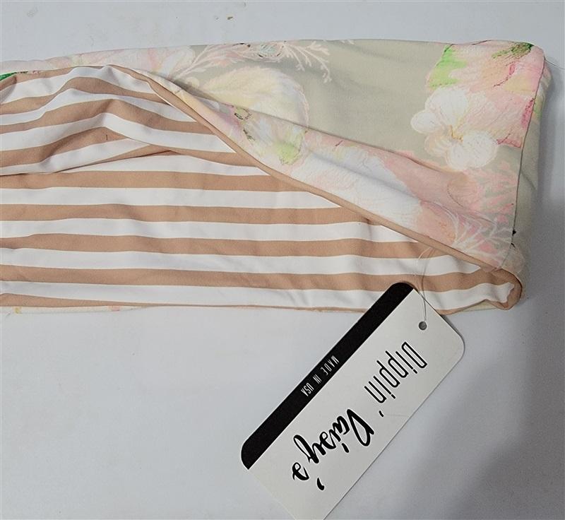 NWT Dippin' Daisy XL Floral English Garden Reversible Bandeau Bikini Top 121776