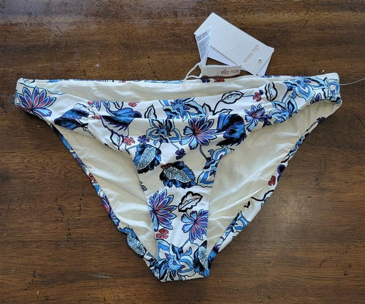 NWT Ella Moss Folktale Floral Shirred Side Bikini Swim Bottoms 121787
