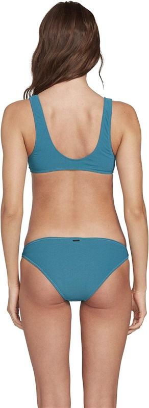 NWT Volcom L Simply Mesh Hipster Bikini Bottom Tidal Blue 121788
