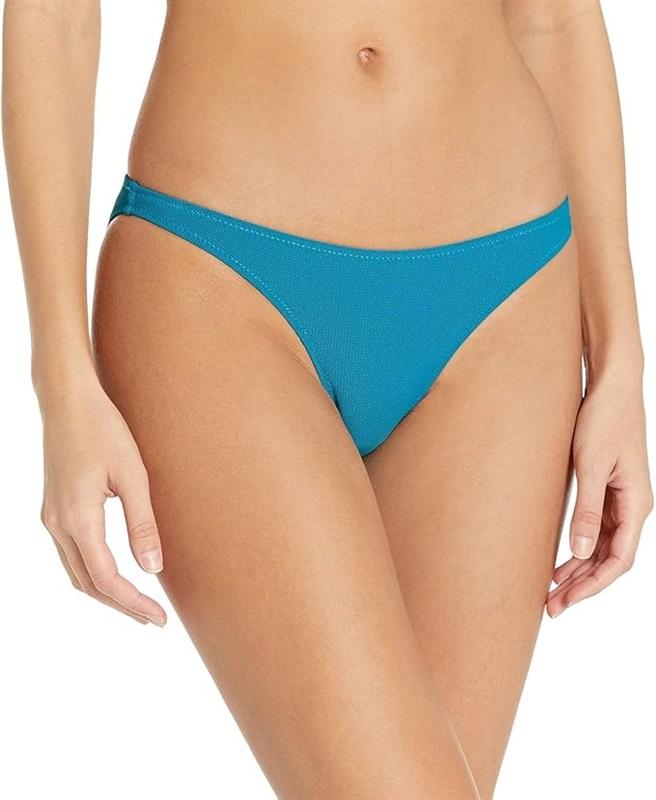 NWT Volcom L Simply Mesh Hipster Bikini Bottom Tidal Blue 121788