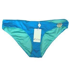 NWT A.Che S Winslet Hipster Catalina Blue Swim Bikini Bottom 121796