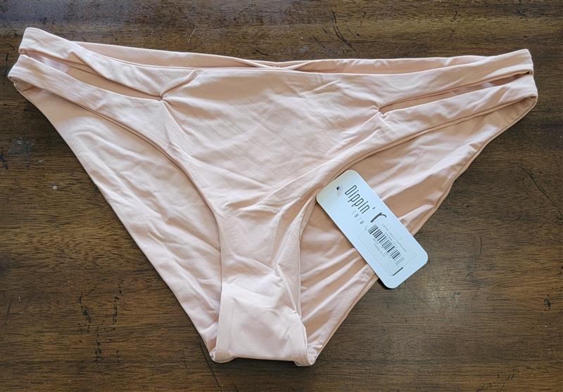 NWT Anthropologie Dippin' Daisy's L Bikini Bottom Blush Cut Out Side 121801
