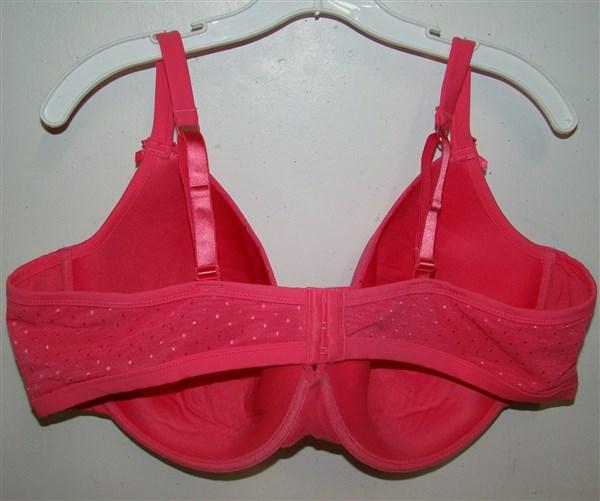 NWOT Comfort Choice 40DD Pink Polka Dot Lightly Padded T-Shirt Bra 121810