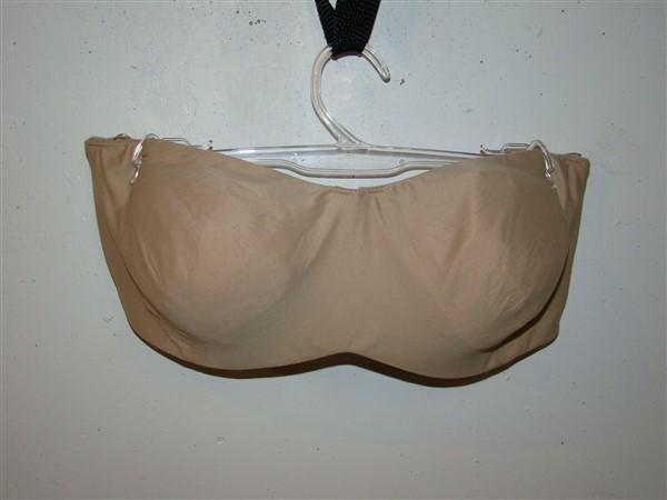 NWT+ straps Lilyette 40DD Strapless Convertible Full Figure Bra 929 Beige 121812