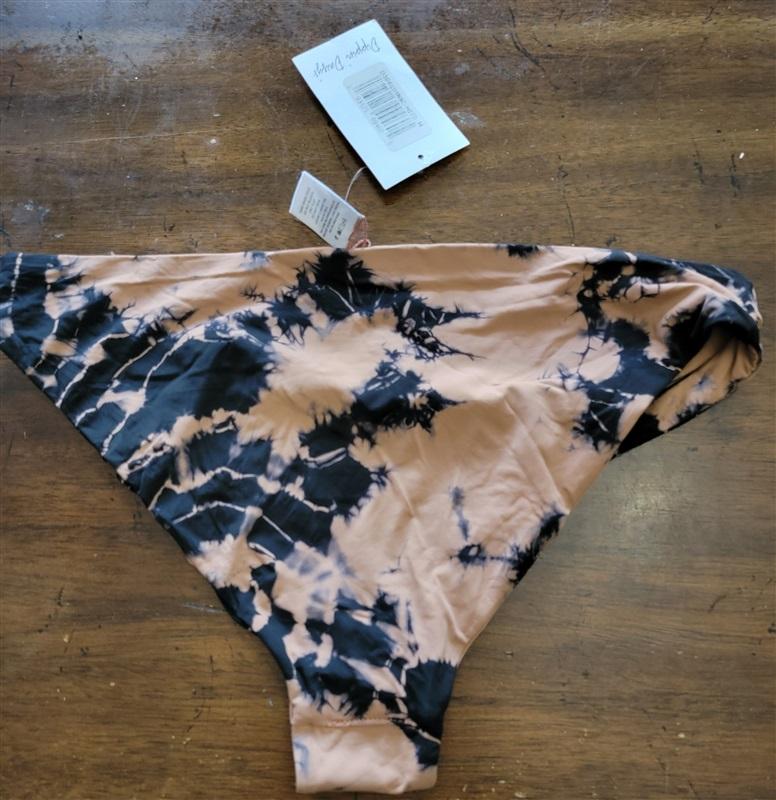 NWT Anthropologie Dippin' Daisy's M Bikini Bottom Tie Dye Cut Out Side 121831