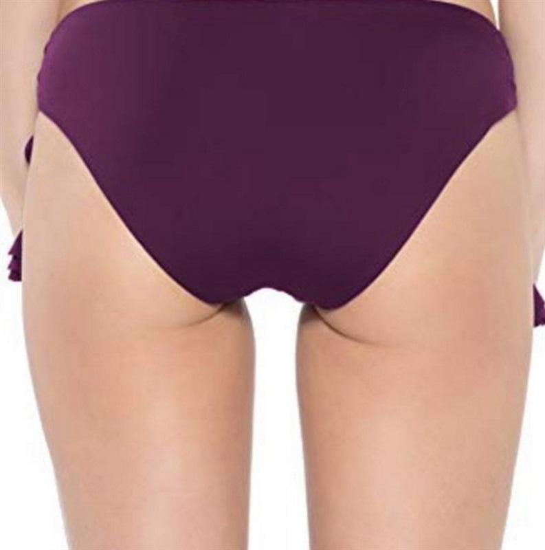 NWT Becca S Socialite Loop Tie Side Hipster Bikini Bottom White 121844