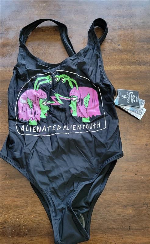 NWT Volcom XS Alienated Alien Youth 1Pc Maillot Swimsuit 121849