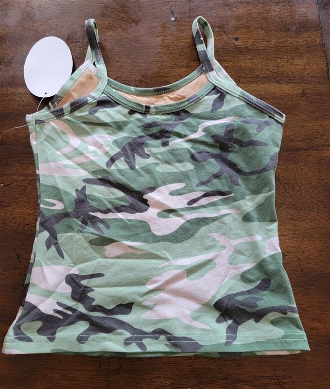 NWT Kos USA S High Performance Sports Yoga Tank 1491 Camo 121864