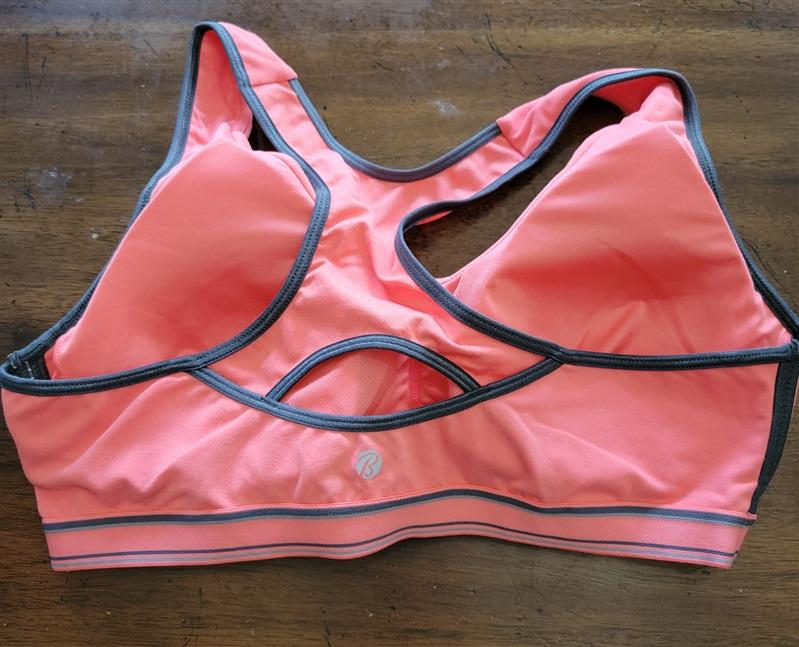 NWOT Bally Total Fitness XL 38C 38D Low impact Sports Bra Coral 121865
