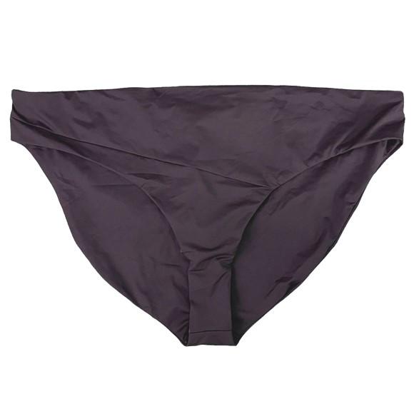 NWOT Volcom Simply Seamless 16W Brown Solid Cheeky Bikini Swim Bottom 121878